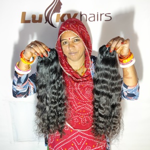 Extensions de cheveux humains vierges bruts vietnamiens à cuticules alignées, couleur naturelle, styles ondulés, tissage double machine indien - Product Image 6