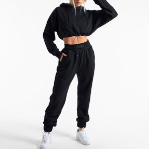 Sudadera con Capucha Corta de Invierno con Logotipo Personalizado, Transpirable, Súper Suave, Informal, Holgada, para Gimnasio, para Mujer - Product Image 2