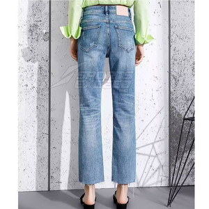 Vente en gros Pantalons jeans pour femmes Pantalons jeans skinny stretch doux Logo personnalisé disponible en gros - Product Image 4