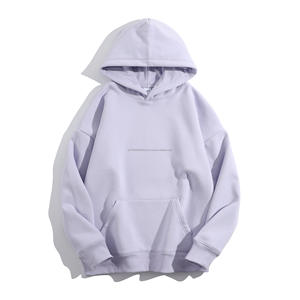 Sudadera con Capucha de Invierno de Color Liso, Talla Grande, de Algodón Grueso de 430 g, sin Cordones - Product Image 4