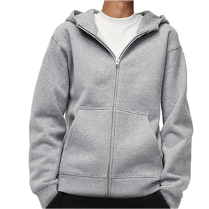 เสื้อฮู้ดซิปผู้ชาย |   ผ้าฝ้าย 100% เนื้อหนา ทรงปกติ |   ชุดกีฬากลางแจ้งระบายอากาศสำหรับฤดูใบไม้ร่วง ขายส่ง - Product Image 2