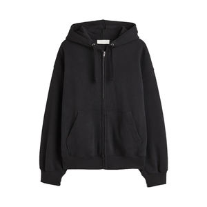 Sudadera con Capucha Extra Grande de Algodón Hecha a Medida para Hombre, Ropa de Calle, Holgada, Informal, para Exteriores, con Capucha, Hombros Caídos y Cremallera - Product Image 1