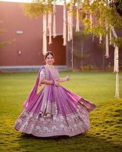 Exclusive Traditional Embroidered <b>Lehenga</b> Choli Set with Dupatta Elegant Bridal Party Wear for <b>Women</b> for Diwali - Product Image 3
