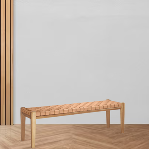 Banco otomano de buena calidad con ratán de mimbre y teca de madera maciza precio al por mayor muebles de patio hechos a mano de Indonesia - Product Image 6