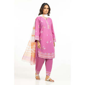 Dupatta en soie poly tissée imprimée style décontracté IPD-44616 - Product Image 3