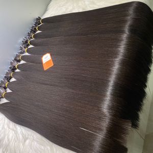 Extensiones de cabello humano crudo sin procesar de alta calidad Paquete de proveedor vietnamita de grado virgen y Remy negro natural - Product Image 5