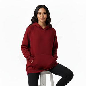 เสื้อฮู้ดดี้ผู้หญิงแบบสั่งทำ ผ้าฟลีซหนานุ่ม ทรงหลวม รับผลิตแบบ OEM ขายส่งสำหรับการสั่งซื้อจำนวนมาก - Product Image 2