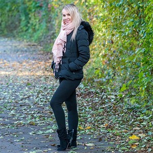 OEM Winter Warm Leggings Women Elastic Thermal Legging Pants Cotton Fleece Lined Thick Tights Weather Enjoyment Leggings - Product Image 4