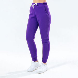 Ensemble 2 pièces en molleton de coton surdimensionné personnalisé pour femmes tenue d'entraînement d'hiver de couleur unie avec motif sweat-shirt pantalons de survêtement - Product Image 6
