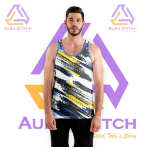 Débardeur personnalisé 100% polyester, respirant, tricoté, style décontracté avec décoration brodée, impression personnalisée - Product Image 3