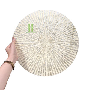 Hot Selling Product Mother of Pearl Round Placemats For Party Modern Style Decoration Placemats For <b>Dinner</b> From Vietnam - Product Image 4