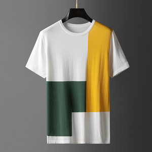Diseño de logotipo personalizado OEM camisa de Hombre Ropa interior impresa tops de hombre moda de verano casual camiseta de media manga - Product Image 2