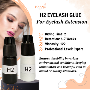 Pegamento para extensiones de pestañas individuales Korea H2 Fast Dry 2S, adhesivo negro fuerte con etiqueta privada de embalaje personalizado - Product Image 5