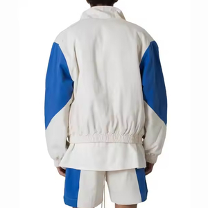 Conjunto de Chaqueta y Pantalones Cortos Cortavientos de Nailon de Peso Medio con Logotipo Personalizado Unisex 2026, Chaqueta con Capucha y Cordón Ajustable de Poliéster de la Mejor Calidad, Estilo Casual para Hombre - Product Image 4