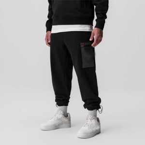 Pantalon de jogging cargo pour hommes avec poches zippées-Pantalon pratique et élégant pour le travail, les voyages et les activités quotidiennes - Product Image 1