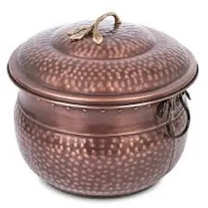 Pot selang Finishing perunggu mewah desain baru dekorasi mewah kualitas terbaik Pot selang logam Pot selang dekoratif