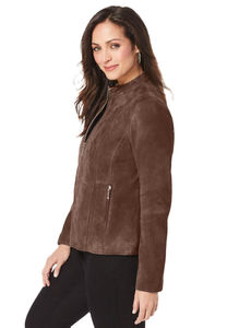 Chaqueta de cuero genuino para mujer, chaqueta de cuero genuino multicolor personalizada de alta calidad para mujer, precio de fábrica al por mayor - Product Image 3