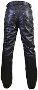 Pantalon en cuir pour homme décontracté anti-rides de designer Imperméable Respirant Teint uni Haute qualité Abordable - Product Image 3