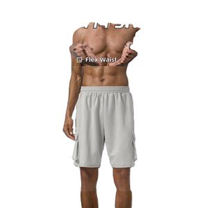 กางเกงขาสั้นลำลองสำหรับผู้ชาย ผ้าเรยอน ระบายอากาศได้ดี เหมาะสำหรับออกกำลังกาย วิ่ง หรือใส่ลำลอง สไตล์สตรีทแวร์ เอวยางยืด มีกระเป๋าหลายช่อง - Product Image 2