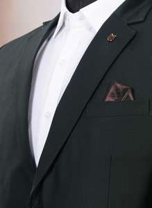 Traje de Oficina para Hombre Verde Oscuro Más Vendido, Diseño Inspirado en Diseñadores, para Uso Diario en la Oficina, Eventos Laborales y Eventos Formales, para Exportación - Product Image 4