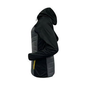 Veste matelassée à capuche légère et résistante à l'eau pour femme, personnalisable OEM, de haute qualité, à manches longues et fermeture éclair intégrale, pliable - Product Image 3