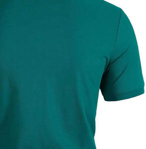 Manches courtes pour hommes de haute qualité pour T-Shirt respirant poche Design mode coton Polyester solide motif col montant - Product Image 5