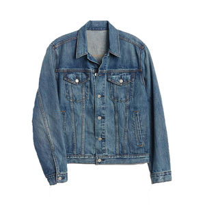 Button up 2026 Fabric Fashion Street Wear Jackets Pigment Washing Custom <b>Men</b> <b>Jean</b> Denim Jacket OEM Serviced Design - Product Image 4