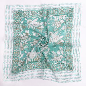 Pañuelo Cuadrado de Algodón Suave Estampado Multicolor, Elegante, Unisex, para Todas las Temporadas, Accesorio de Moda para Hombres y Mujeres - Product Image 4