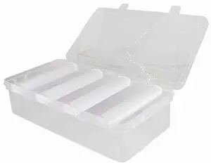 Mehrzweck-Speicherbox aus Kunststoff mit 4 verstellbaren Stangen l Aufbewahrungsbox für Armbänder, Chhuda, Kada, Uhren, Scrunchies