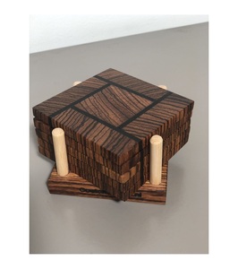 Moderne Naturel Carré Mince Acacia Bois Boisson Pot Thé Café Tasse En Vrac Vierge En Bois Dessous De Verre Fabricant En Gros Fournisseur - Product Image 4