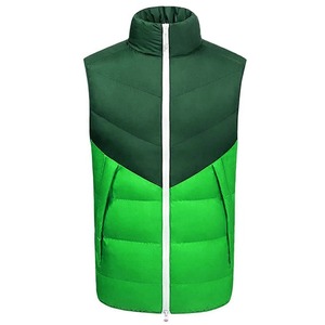 Hommes duvet compressible léger rembourré Double boutonnage bouffant support appelant hiver chaud rembourré matelassé sans manches - Product Image 5