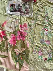 Conjunto de traje Jamavar tejido Salwar para mujer, de rayón chal de Material, estola Kurti Lehenga Choli, vestido indio y pakistaní para mujer en India - Product Image 4