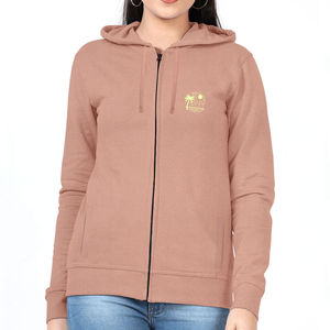 OEM por encargo liso cremallera sudaderas con capucha 100% algodón hecho material transpirable nuevo diseño mujeres cremallera sudaderas con capucha para las mujeres - Product Image 1