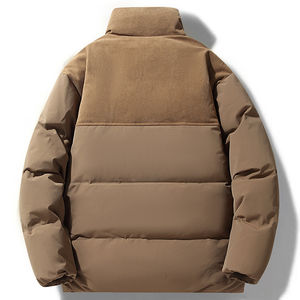 Veste d'hiver épaisse et chaude en duvet de canard blanc à col montant pour homme, design personnalisé OEM, couleur assortie - Product Image 2