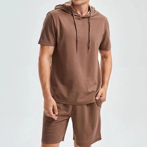 Recién llegado, camisas y pantalones cortos atléticos para hombres de talla grande 6XL, ropa deportiva de manga corta, conjunto deportivo, chándal informal de verano - Product Image 5