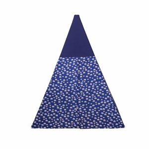 Tente de jeu pour enfants en tissu, 186 cm, bleu imprimé, cadeau d'anniversaire - Product Image 3