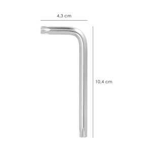 Chiave Torx Inviolabile Standard in Acciaio Cromo Vanadio Professionale T45 - Product Image 2