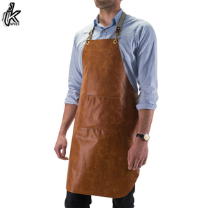 Delantales de cuero OEM elegantes de gran oferta, diseño impermeable personalizado - Product Image 4