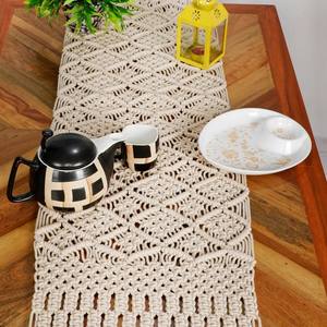 Camino de Mesa Moderno de Estilo Bohemio, Tejido con Cuerda de Algodón Ecológico, para Decoración del Hogar y Bodas, con Color y Tamaño Personalizables - Product Image 5