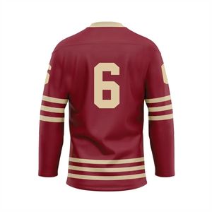 Design Your Own Sublimation Ice Hockey <b>Shirts</b> Customized Sublimation Logo Ice Hockey Jersey - Product Image 6