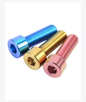Vis de moyeu de roue automobile en titane TITST GR5 M12/M14 X28 X1.5/1.25mm Tête T70 Finition anodisée