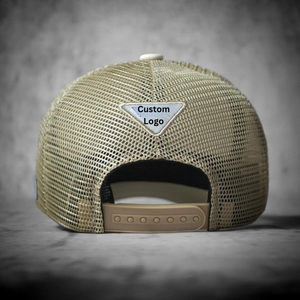 Custom Rubber Patch Logo Unisex Trucker Mesh Cap-Embroidered Adjustable 100% Polyester Outdoor Fishing & Hiking - Product Image 4