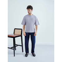 T-shirts décontractés pour hommes OKAPI, col rond uni, 100% coton, jersey léger et respirant, 200 grammes, coupe ajustée classique, manches courtes
