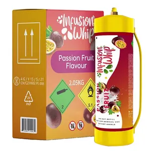 100% en acier au carbone, 3.3 litres, Pack infussionwhip passion fruit parfum crème chargeur cylindre d'australie