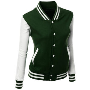 Chaqueta Universitaria de Alta Calidad al por Mayor para Mujer, Chaqueta Universitaria Fabricada en Pakistán, Impresión de Logotipo Personalizado, Precio Económico - Product Image 2