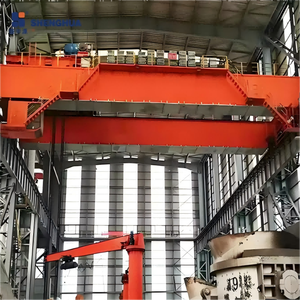 رافعة علوية مزدوجة العارضة QDY بحمولة 32/5 طن وطول 20 متر، فئة عمل A7/A8، معتمدة من CE وISO، مع محرك لصناعة الصلب والصب الثقيل - Product Image 3