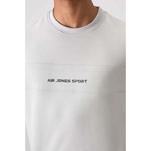 Conjunto Deportivo Air Jones para Hombre, Color Gris Piedra, Mezcla de Algodón, Textura Gruesa y Suave, Ajuste Cómodo, Estampado, con Elastano, para Uso Casual - Product Image 4