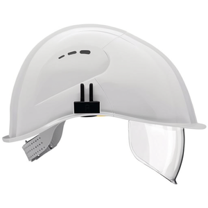 Casque de sécurité en polyéthylène blanc VisorLight Signal, conforme à la norme EN 397 VOSS, équipement de soudage - Product Image 3