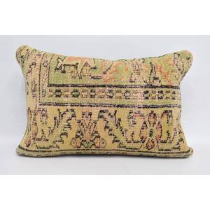 <b>Beige</b> 18x18 Inch Bohemian Accent Pillow Wool Patchwork <b>Cushion</b> with Vintage Embroidered Pattern for Sofas - Product Image 1