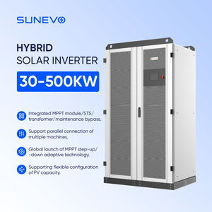 Système d'énergie solaire hybride photovoltaïque Sunevo 30 kW 50 kW 100 kW 200 kW 300 kW 500 kW avec batterie lithium haute tension commerciale - Product Image 3